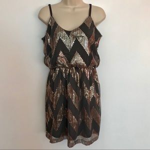 Sequin Tank Dress - Size M
